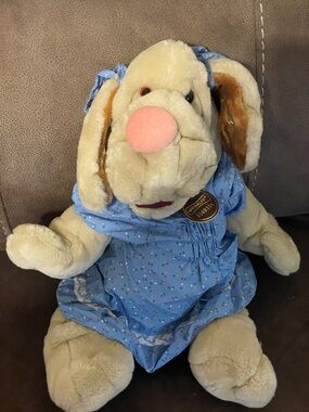 VIntage 1981 Wrinkles The Dog Plush Hand Puppet Heritage Ganz Bros #9069331